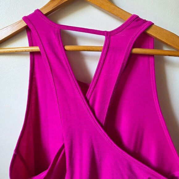 EUC ATHLETA PINK X WRAP BACK TANK TOP SIZE SMALL - Picture 6 of 11